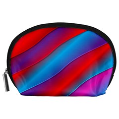 Diagonal Gradient Vivid Color 3d Accessory Pouches (large)  by BangZart