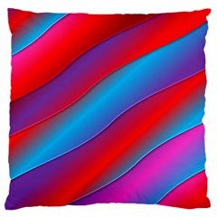 Diagonal Gradient Vivid Color 3d Standard Flano Cushion Case (one Side) by BangZart