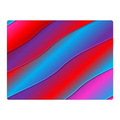 Diagonal Gradient Vivid Color 3d Double Sided Flano Blanket (mini)  by BangZart