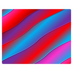 Diagonal Gradient Vivid Color 3d Double Sided Flano Blanket (medium)  by BangZart