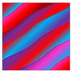 Diagonal Gradient Vivid Color 3d Large Satin Scarf (square) by BangZart