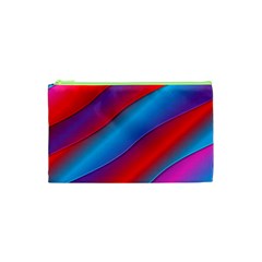 Diagonal Gradient Vivid Color 3d Cosmetic Bag (xs) by BangZart