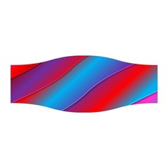 Diagonal Gradient Vivid Color 3d Stretchable Headband by BangZart