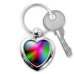 Course Gradient Background Color Key Chains (heart)  by BangZart