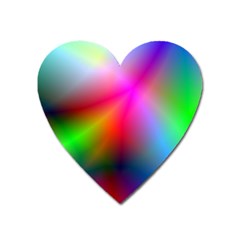 Course Gradient Background Color Heart Magnet by BangZart