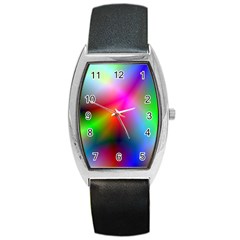 Course Gradient Background Color Barrel Style Metal Watch by BangZart