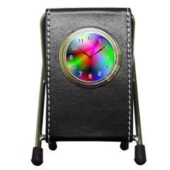 Course Gradient Background Color Pen Holder Desk Clocks by BangZart