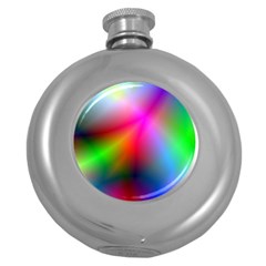 Course Gradient Background Color Round Hip Flask (5 Oz) by BangZart