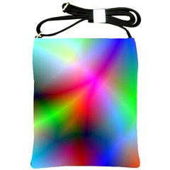 Course Gradient Background Color Shoulder Sling Bags by BangZart