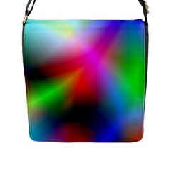 Course Gradient Background Color Flap Messenger Bag (l)  by BangZart