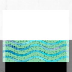 Abstract Digital Waves Background Rectangular Jigsaw Puzzl by BangZart