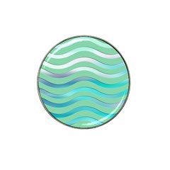 Abstract Digital Waves Background Hat Clip Ball Marker (4 Pack) by BangZart