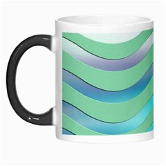 Abstract Digital Waves Background Morph Mugs by BangZart