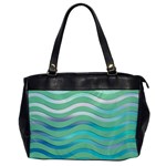 Abstract Digital Waves Background Office Handbags Front