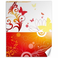 Spring Butterfly Flower Plant Canvas 16  X 20   by BangZart