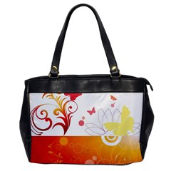 Spring Butterfly Flower Plant Office Handbags by BangZart