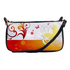 Spring Butterfly Flower Plant Shoulder Clutch Bags by BangZart