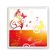 Spring Butterfly Flower Plant Memory Card Reader (square)  by BangZart