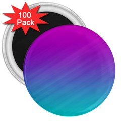 Background Pink Blue Gradient 3  Magnets (100 pack)