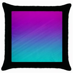 Background Pink Blue Gradient Throw Pillow Case (black) by BangZart