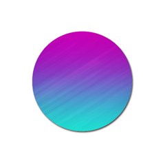 Background Pink Blue Gradient Magnet 3  (Round)