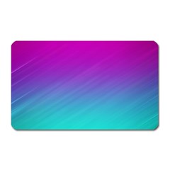 Background Pink Blue Gradient Magnet (Rectangular)