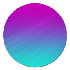 Background Pink Blue Gradient Magnet 5  (Round)