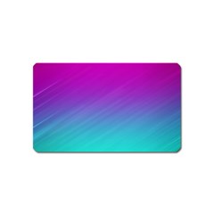 Background Pink Blue Gradient Magnet (Name Card)