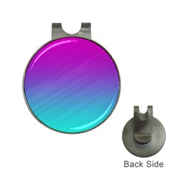 Background Pink Blue Gradient Hat Clips with Golf Markers