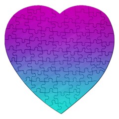 Background Pink Blue Gradient Jigsaw Puzzle (Heart)