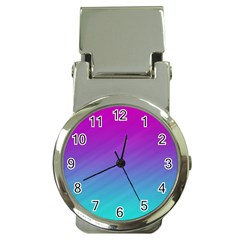 Background Pink Blue Gradient Money Clip Watches