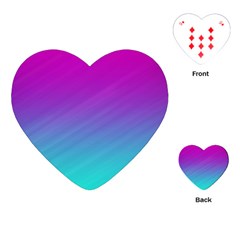 Background Pink Blue Gradient Playing Cards (Heart) 