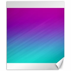 Background Pink Blue Gradient Canvas 8  x 10 