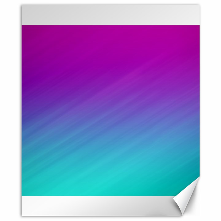 Background Pink Blue Gradient Canvas 8  x 10 