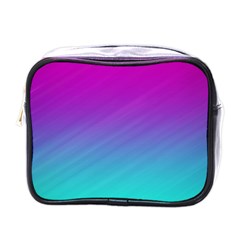 Background Pink Blue Gradient Mini Toiletries Bags