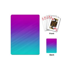 Background Pink Blue Gradient Playing Cards (Mini) 