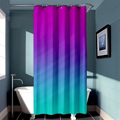 Background Pink Blue Gradient Shower Curtain 36  x 72  (Stall) 