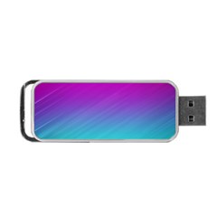 Background Pink Blue Gradient Portable USB Flash (One Side)