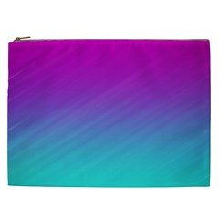 Background Pink Blue Gradient Cosmetic Bag (XXL) 