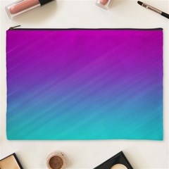 Background Pink Blue Gradient Cosmetic Bag (XXXL) 