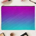 Background Pink Blue Gradient Cosmetic Bag (XXXL)  Front