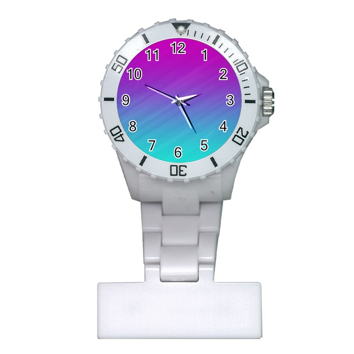 Background Pink Blue Gradient Plastic Nurses Watch