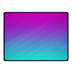 Background Pink Blue Gradient Double Sided Fleece Blanket (Small) 