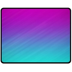 Background Pink Blue Gradient Double Sided Fleece Blanket (Medium) 