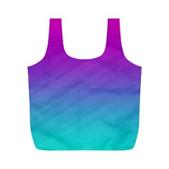 Background Pink Blue Gradient Full Print Recycle Bags (m)  by BangZart