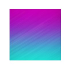 Background Pink Blue Gradient Small Satin Scarf (Square)