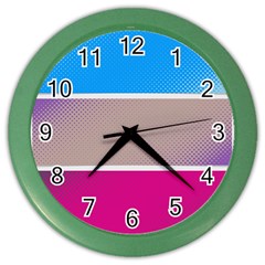 Pattern Template Banner Background Color Wall Clocks by BangZart