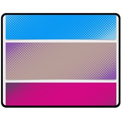 Pattern Template Banner Background Fleece Blanket (medium)  by BangZart