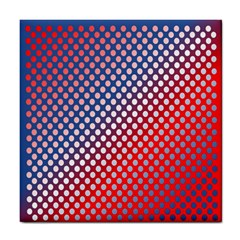 Dots Red White Blue Gradient Tile Coasters by BangZart