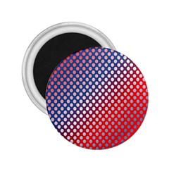 Dots Red White Blue Gradient 2 25  Magnets by BangZart